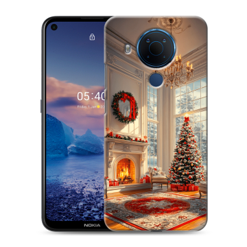 Силиконовый чехол на Nokia 5.4 с принтом Новый год