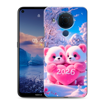 Силиконовый чехол на Nokia 5.4 с принтом Новый год