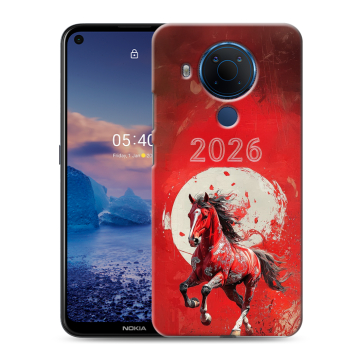 Силиконовый чехол на Nokia 5.4 с принтом Новый год