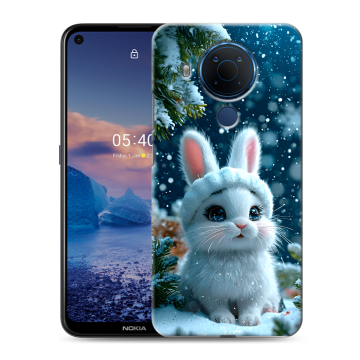 Силиконовый чехол на Nokia 5.4 с принтом Новый год