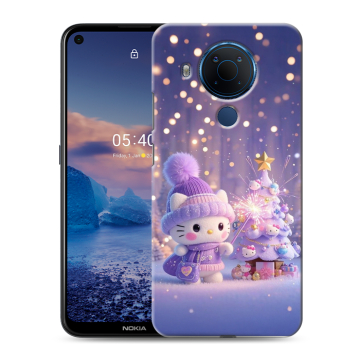 Силиконовый чехол на Nokia 5.4 с принтом Новый год