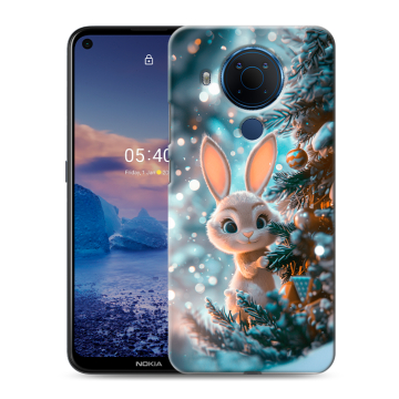 Силиконовый чехол на Nokia 5.4 с принтом Новый год