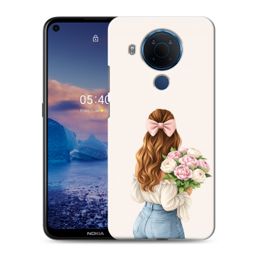 Силиконовый чехол на Nokia 5.4 с принтом женский Силиконовый чехол на Nokia 5.4 с принтом женский