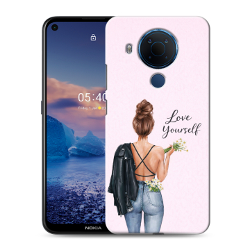 Силиконовый чехол на Nokia 5.4 с принтом женский Силиконовый чехол на Nokia 5.4 с принтом женский