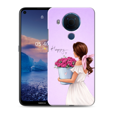 Силиконовый чехол на Nokia 5.4 с принтом женский Силиконовый чехол на Nokia 5.4 с принтом женский