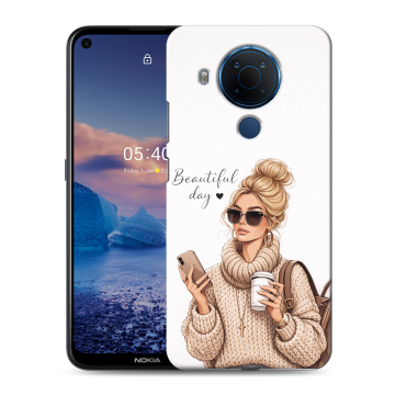 Силиконовый чехол на Nokia 5.4 с принтом женский Силиконовый чехол на Nokia 5.4 с принтом женский