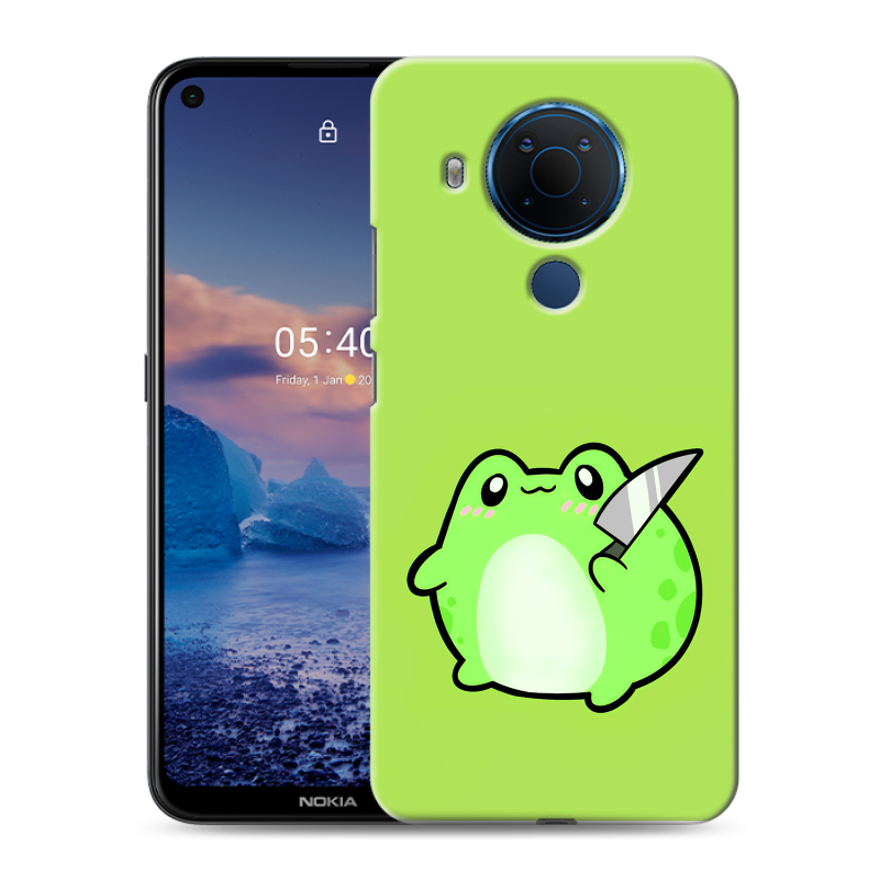Силиконовый чехол на Nokia 5.4 с принтом Лягушенок Силиконовый чехол на Nokia 5.4 с принтом Лягушенок