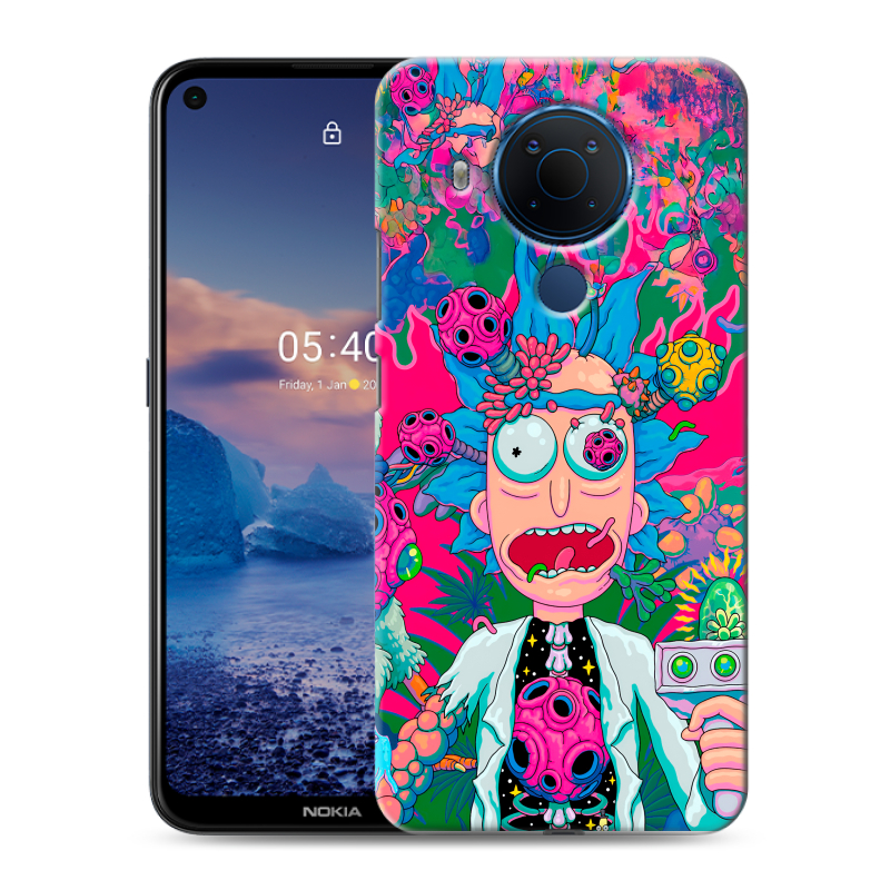 Силиконовый чехол на Nokia 5.4 с принтом Рик и Морти Rick Morty Силиконовый чехол на Nokia 5.4 с принтом Рик и Морти Rick Morty