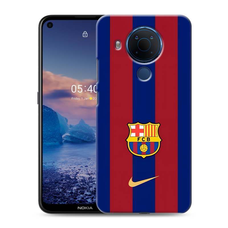 Силиконовый противоударный чехол на Nokia 5.4 с принтом Барселона Barcelona Силиконовый противоударный чехол на Nokia 5.4 с принтом Барселона Barcelona