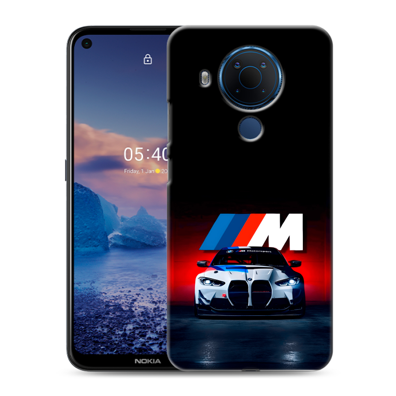 Силиконовый чехол на Nokia 5.4 с принтом БМВ BMW Силиконовый чехол на Nokia 5.4 с принтом БМВ BMW