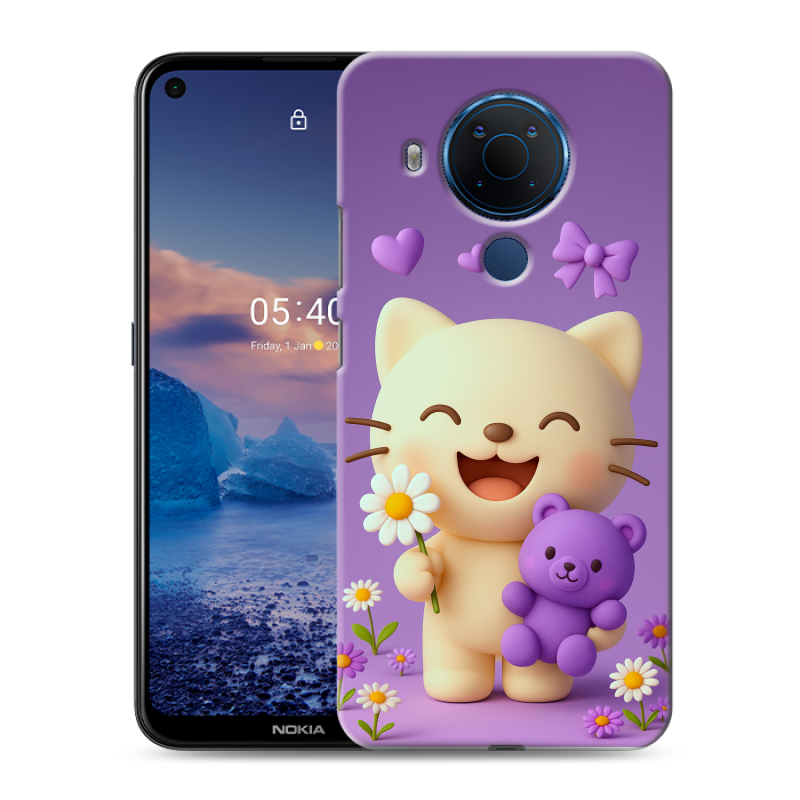 Силиконовый чехол на Nokia 5.4 с принтом для девочек Силиконовый чехол на Nokia 5.4 с принтом для девочек