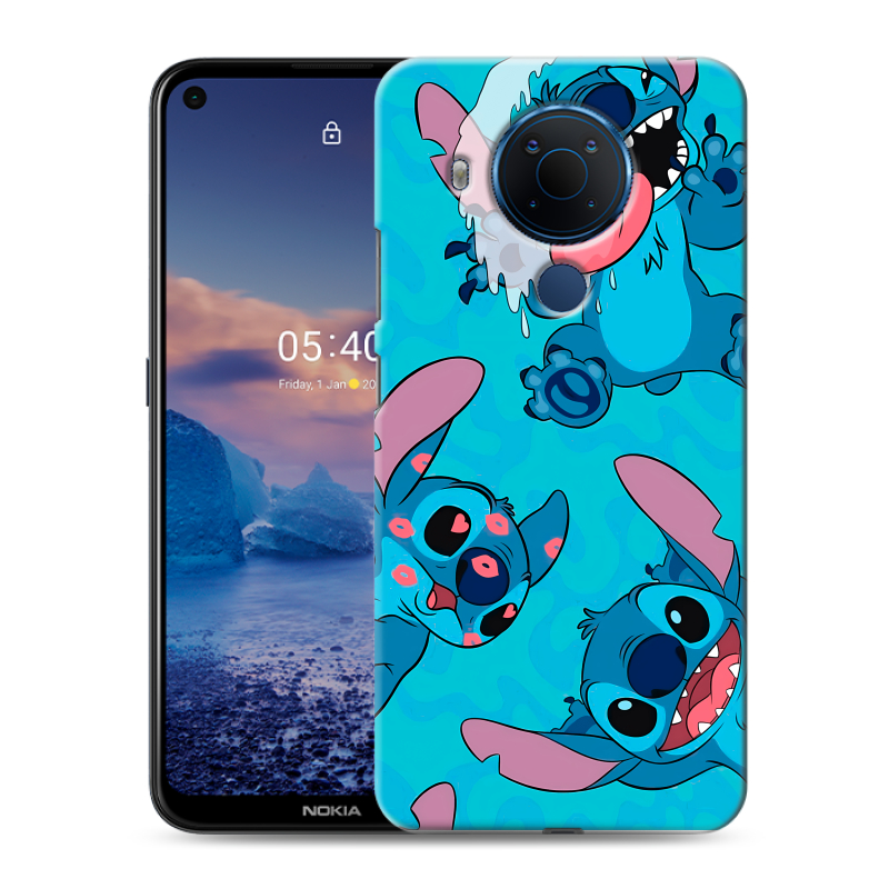 Силиконовый чехол на Nokia 5.4 с принтом Лило и Стич Силиконовый чехол на Nokia 5.4 с принтом Лило и Стич