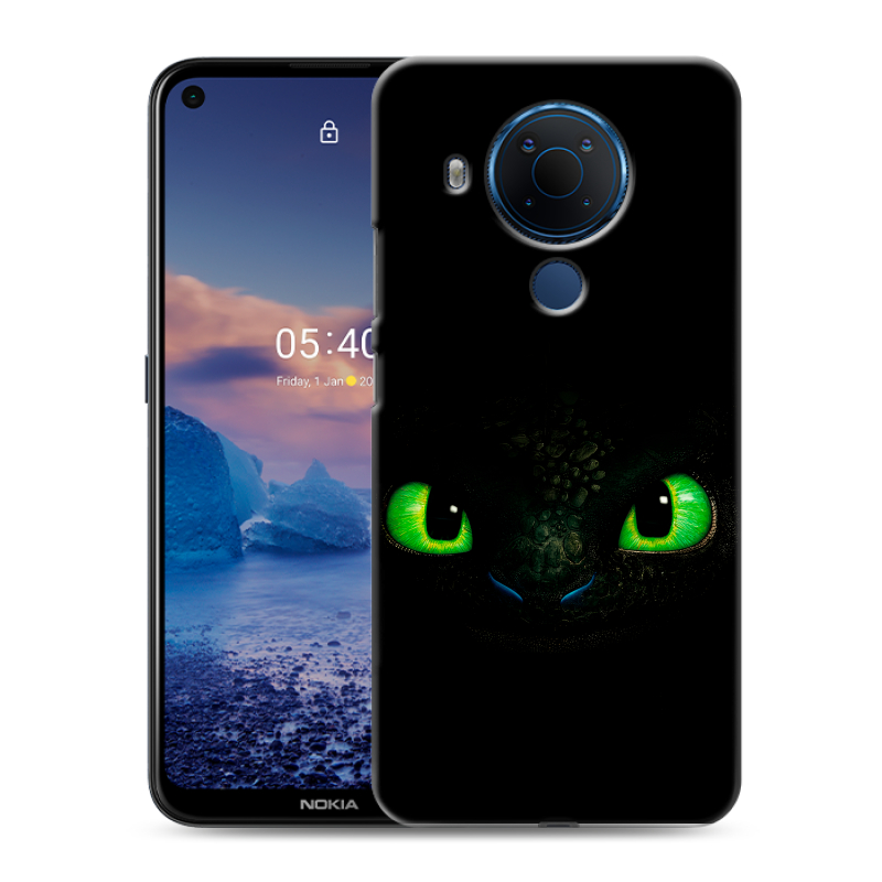 Силиконовый противоударный чехол на Nokia 5.4 с принтом Как приручить дракона Силиконовый противоударный чехол на Nokia 5.4 с принтом Как приручить дракона