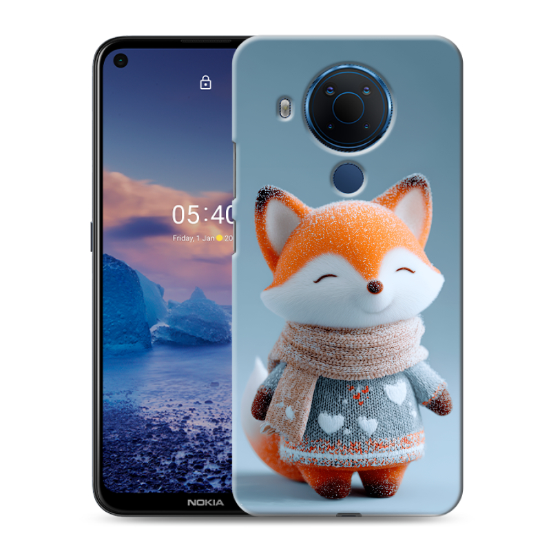 Силиконовый чехол на Nokia 5.4 с принтом Лиса Силиконовый чехол на Nokia 5.4 с принтом Лиса
