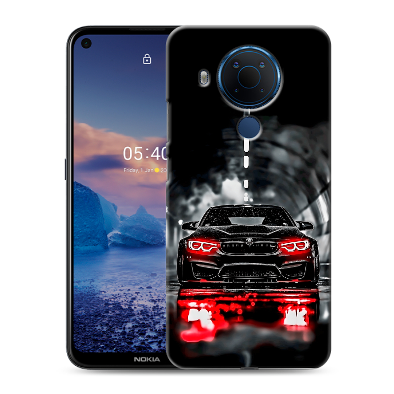 Силиконовый чехол на Nokia 5.4 с принтом BMW БМВ Силиконовый чехол на Nokia 5.4 с принтом BMW БМВ