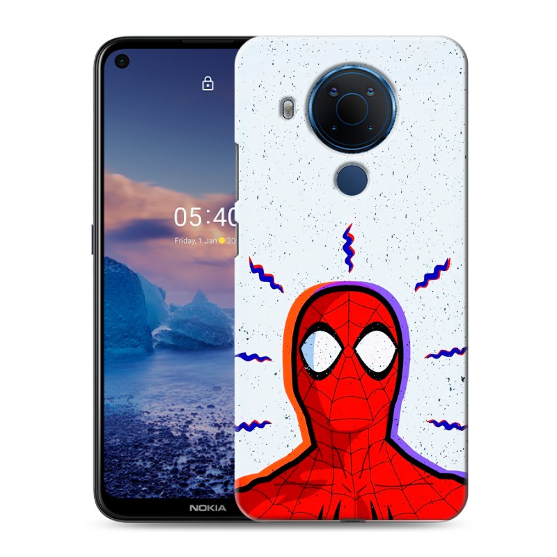 Силиконовый чехол на Nokia 5.4 с принтом Spiderman Человек паук Силиконовый чехол на Nokia 5.4 с принтом Spiderman Человек паук