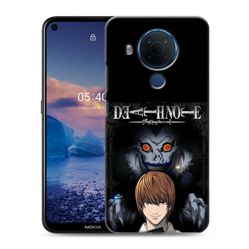 Силиконовый чехол на Nokia 5.4 с принтом Death note Тетрадь смерти Силиконовый чехол на Nokia 5.4 с принтом Death note Тетрадь смерти