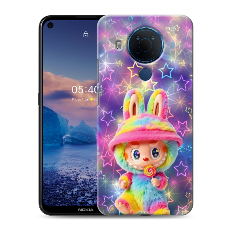 Силиконовый чехол на Nokia 5.4 с принтом Labubu Лабубу Силиконовый чехол на Nokia 5.4 с принтом Labubu Лабубу