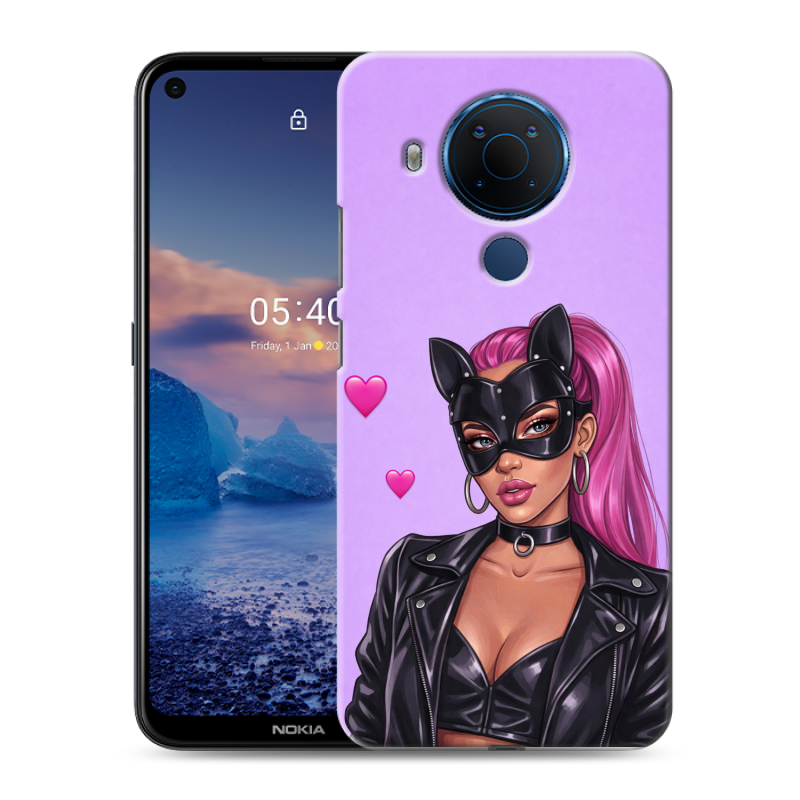 Силиконовый чехол на Nokia 5.4 с принтом женский Силиконовый чехол на Nokia 5.4 с принтом женский