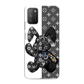 Силиконовый противоударный чехол на Xiaomi Poco M3 с принтом Луи робот