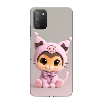 Силиконовый противоударный чехол на Xiaomi Poco M3 с принтом Куроми Kuromi 