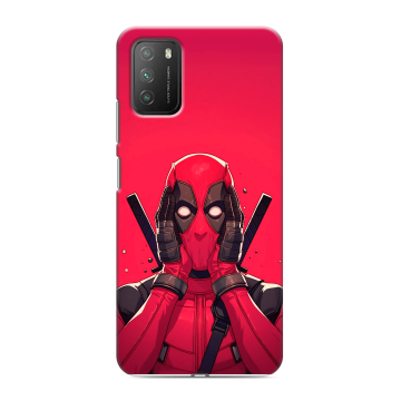 Силиконовый противоударный чехол на Xiaomi Poco M3 с принтом Дедпул Deadpool Силиконовый противоударный чехол на Xiaomi Poco M3 с принтом Дедпул Deadpool