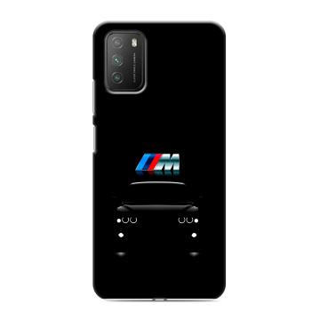 Силиконовый противоударный чехол на Xiaomi Poco M3 с принтом БМВ BMW