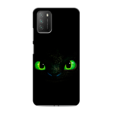 Силиконовый противоударный чехол на Xiaomi Poco M3 с принтом Как приручить дракона