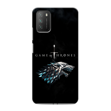 Силиконовый противоударный чехол на Xiaomi Poco M3 с принтом Игра Престолов Game Thrones