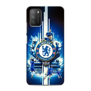 Силиконовый противоударный чехол на Xiaomi Poco M3 с принтом Chelsea Челси
