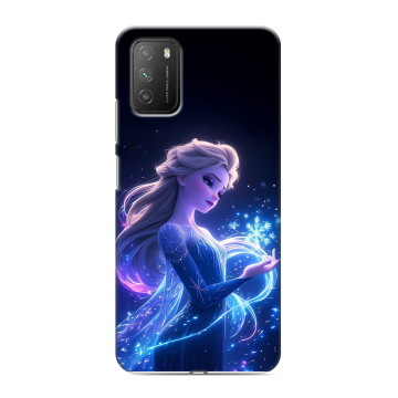 Силиконовый противоударный чехол на Xiaomi Poco M3 с принтом Холодное сердце Frozen