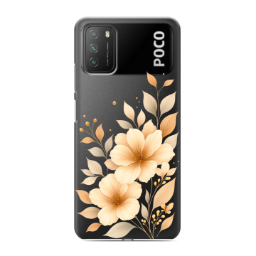 Силиконовый противоударный чехол на Xiaomi Poco M3 с принтом для девушки