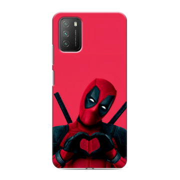 Силиконовый противоударный чехол на Xiaomi Poco M3 с принтом Дедпул Deadpool Силиконовый противоударный чехол на Xiaomi Poco M3 с принтом Дедпул Deadpool