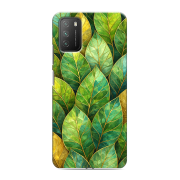 Силиконовый противоударный чехол на Xiaomi Poco M3 с принтом женский