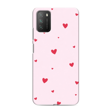 Силиконовый противоударный чехол на Xiaomi Poco M3 с принтом для девочек