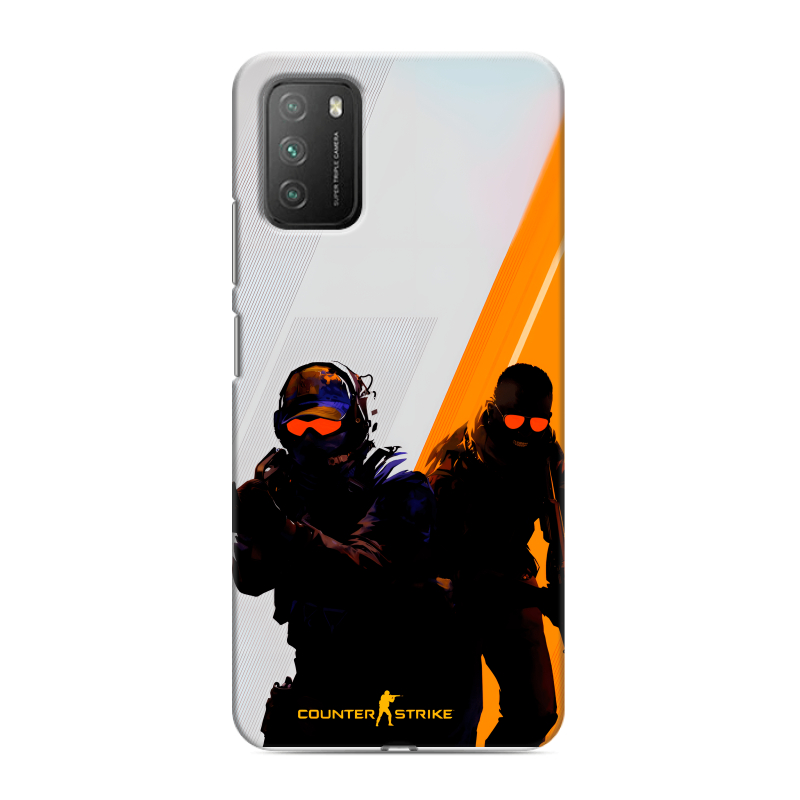 Пластиковый чехол на Xiaomi Poco M3 с принтом Контер страйк Counter strike Пластиковый чехол на Xiaomi Poco M3 с принтом Контер страйк Counter strike