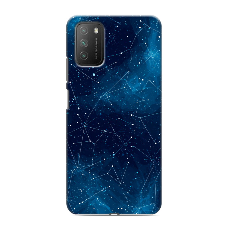 Пластиковый чехол на Xiaomi Poco M3 с принтом Космос звезды Пластиковый чехол на Xiaomi Poco M3 с принтом Космос звезды