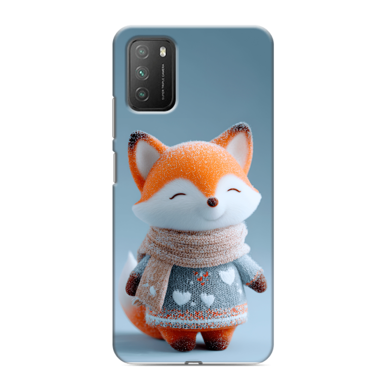 Пластиковый чехол на Xiaomi Poco M3 с принтом Лиса Пластиковый чехол на Xiaomi Poco M3 с принтом Лиса