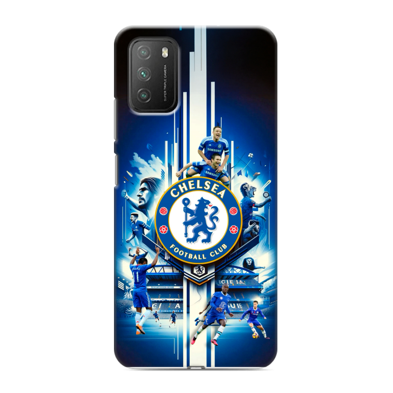 Пластиковый чехол на Xiaomi Poco M3 с принтом Chelsea Челси Пластиковый чехол на Xiaomi Poco M3 с принтом Chelsea Челси