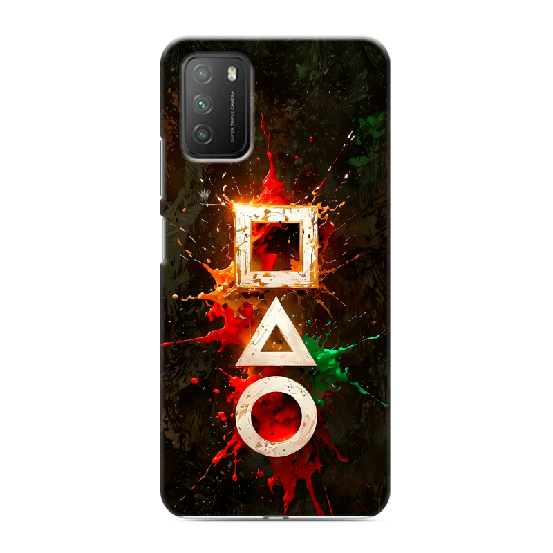 Пластиковый чехол на Xiaomi Poco M3 с принтом Squid Game Игра кальмара Пластиковый чехол на Xiaomi Poco M3 с принтом Squid Game Игра кальмара