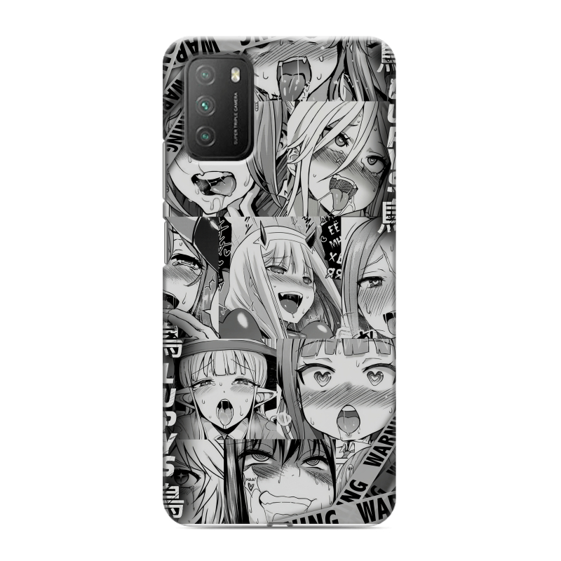 Пластиковый чехол на Xiaomi Poco M3 с принтом Ahegao Ахегао Аниме Пластиковый чехол на Xiaomi Poco M3 с принтом Ahegao Ахегао Аниме