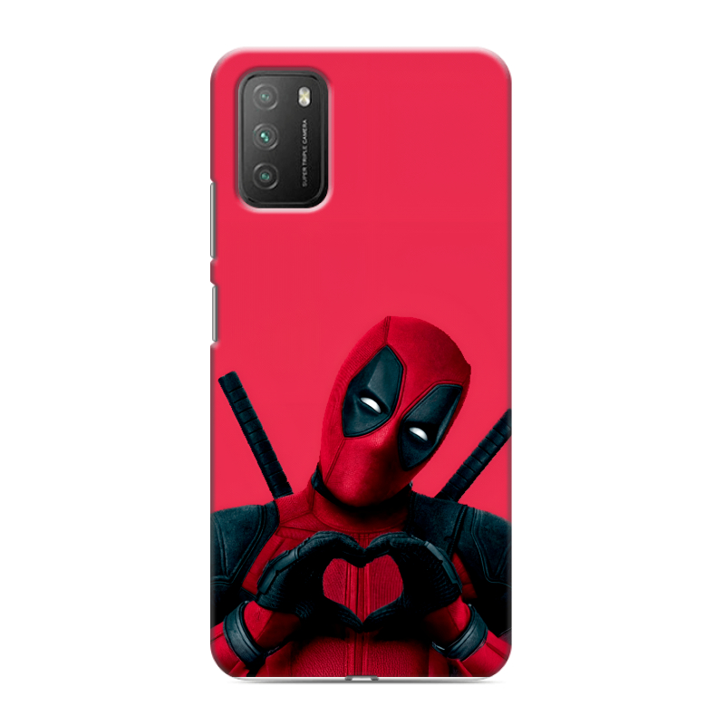 Силиконовый противоударный чехол на Xiaomi Poco M3 с принтом Дедпул Deadpool Силиконовый противоударный чехол на Xiaomi Poco M3 с принтом Дедпул Deadpool