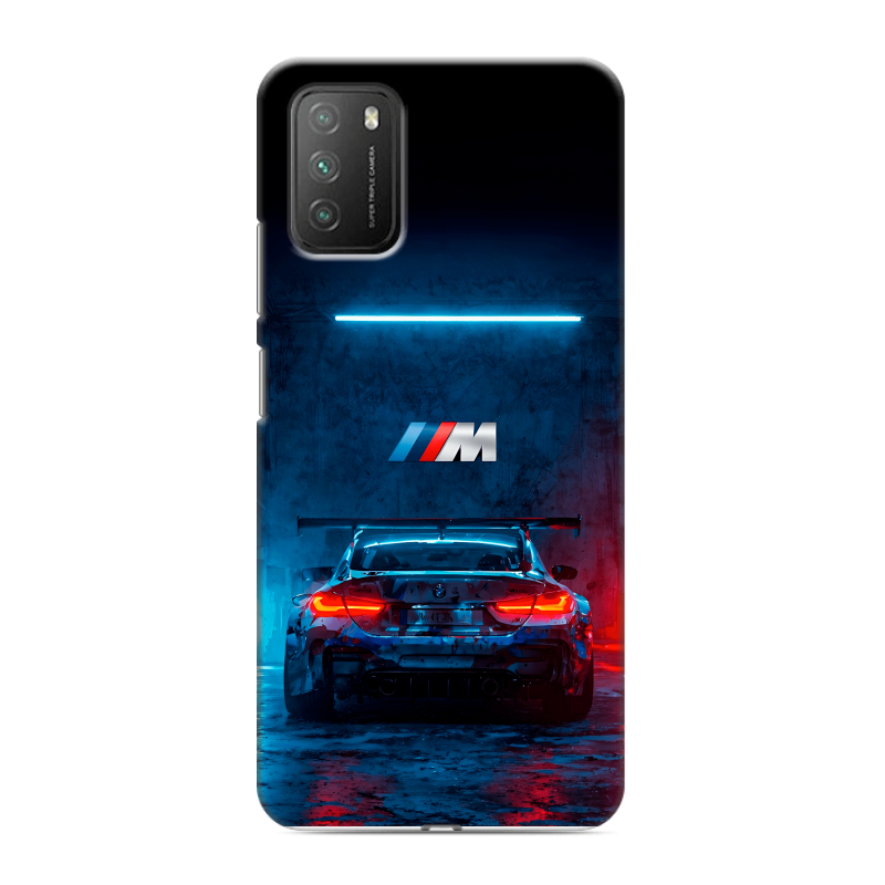 Пластиковый чехол на Xiaomi Poco M3 с принтом BMW БМВ Пластиковый чехол на Xiaomi Poco M3 с принтом BMW БМВ