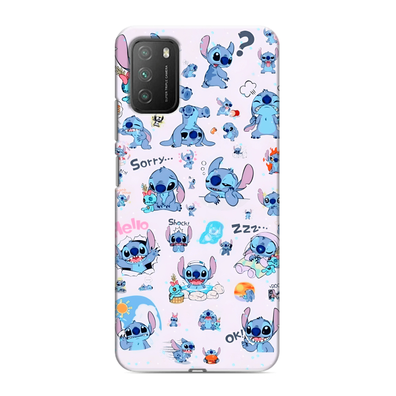 Пластиковый чехол на Xiaomi Poco M3 с принтом Лило и Стич Пластиковый чехол на Xiaomi Poco M3 с принтом Лило и Стич