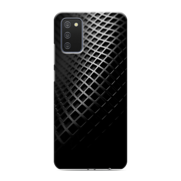 Силиконовый противоударный чехол на Samsung Galaxy A02s с принтом Текстура металла