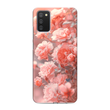 Силиконовый противоударный чехол на Samsung Galaxy A02s с принтом Розы цветы