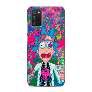 Силиконовый противоударный чехол на Samsung Galaxy A02s с принтом Рик и Морти Rick Morty Силиконовый противоударный чехол на Samsung Galaxy A02s с принтом Рик и Морти Rick Morty