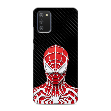 Силиконовый противоударный чехол на Samsung Galaxy A02s с принтом человек паук spiderman