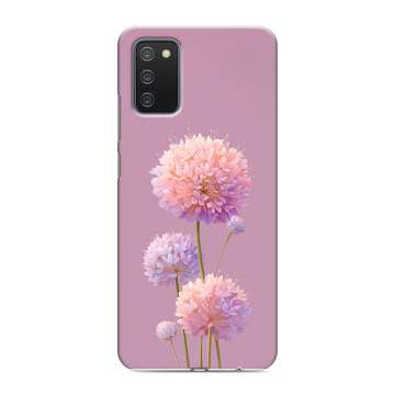 Силиконовый противоударный чехол на Samsung Galaxy A02s с принтом Цветы Силиконовый противоударный чехол на Samsung Galaxy A02s с принтом Цветы
