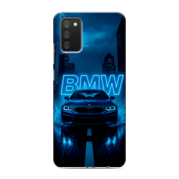 Силиконовый противоударный чехол на Samsung Galaxy A02s с принтом BMW БМВ